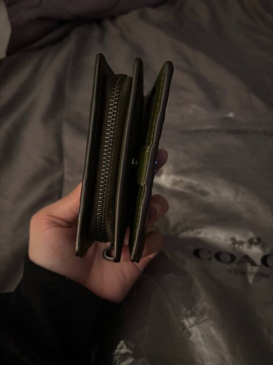 Coach Carmen Mini Crossbody Bag AND WALLET, Olive Multi-Leather Design. - Picture 13 of 15